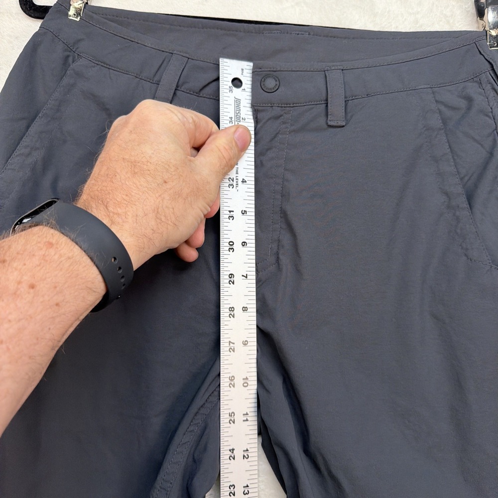 Mountain Hardwear Hiking Shorts Mens 32 Gray Lightweight Stretch Trail - Picture 3 of 9